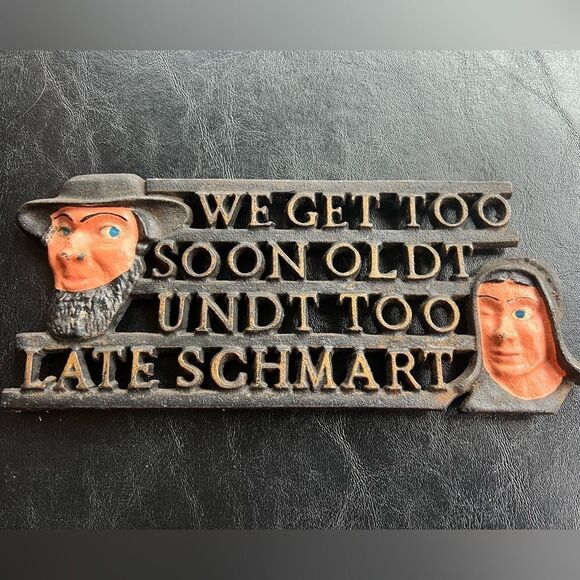 Cast Iron Wall Decor Trivet - Picture 1 of 5